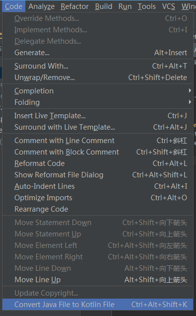 Converting Java code to Kotlin